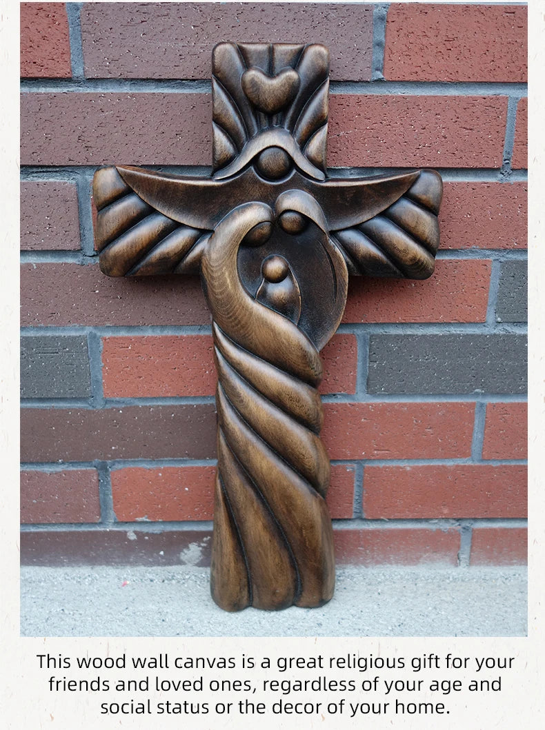 Wooden Cross of Eternal Embrace