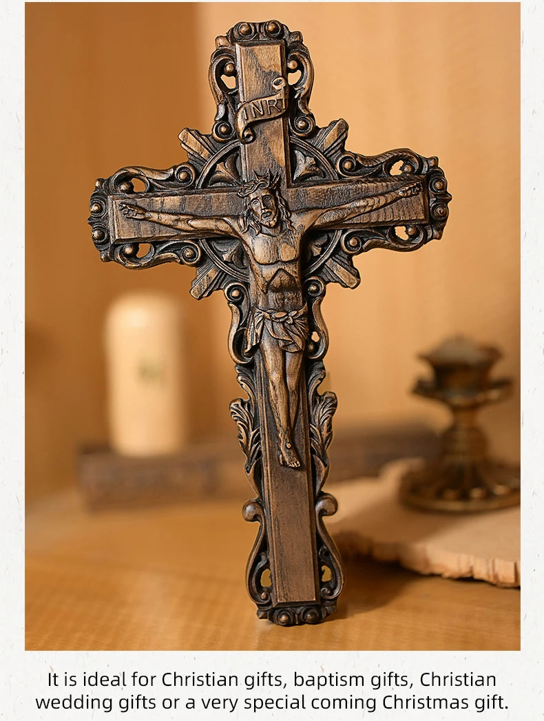 Sacred Wooden Cross of Divine Redemption