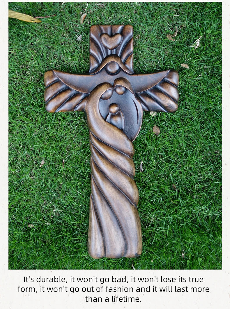 Wooden Cross of Eternal Embrace