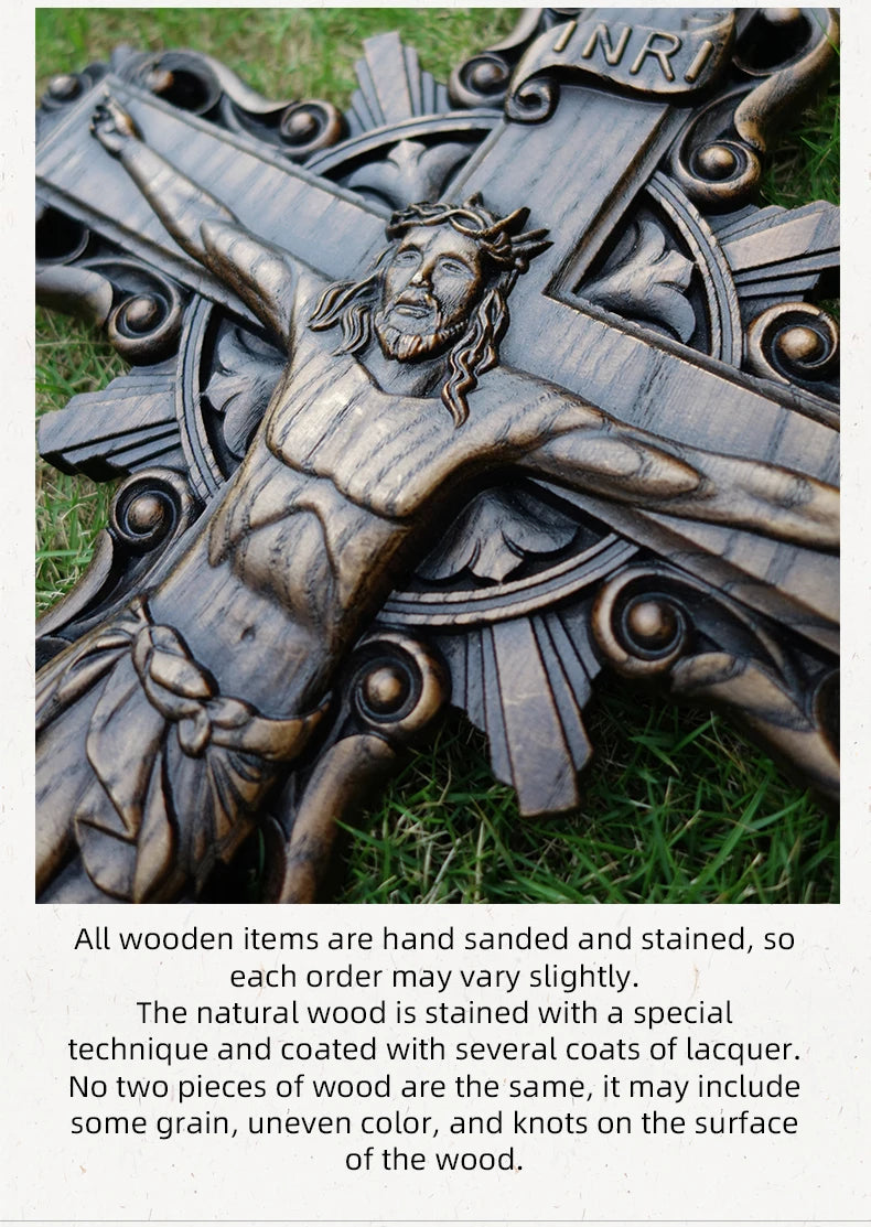 Sacred Wooden Cross of Divine Redemption