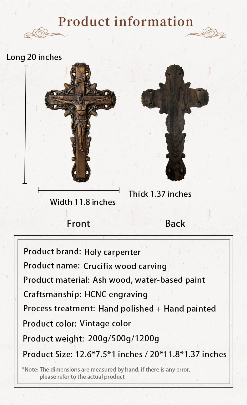 Sacred Wooden Cross of Divine Redemption