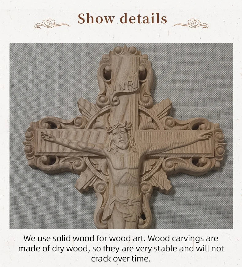 Sacred Wooden Cross of Divine Redemption