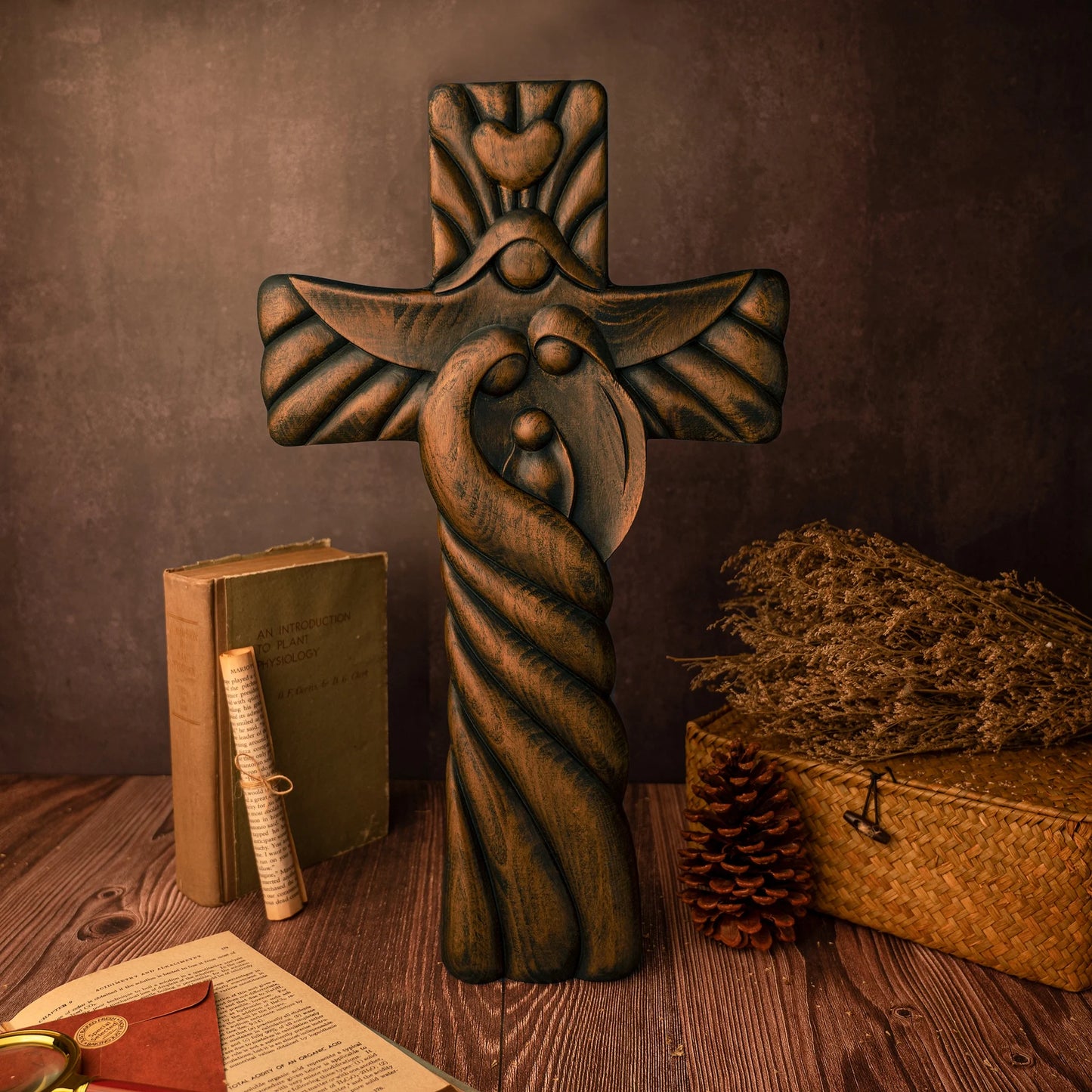 Wooden Cross of Eternal Embrace