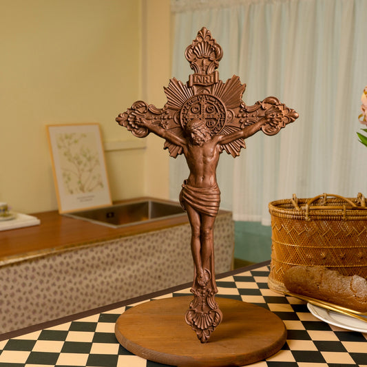 The Divine Majesty Standing Crucifix: Eternal Love and Redemption