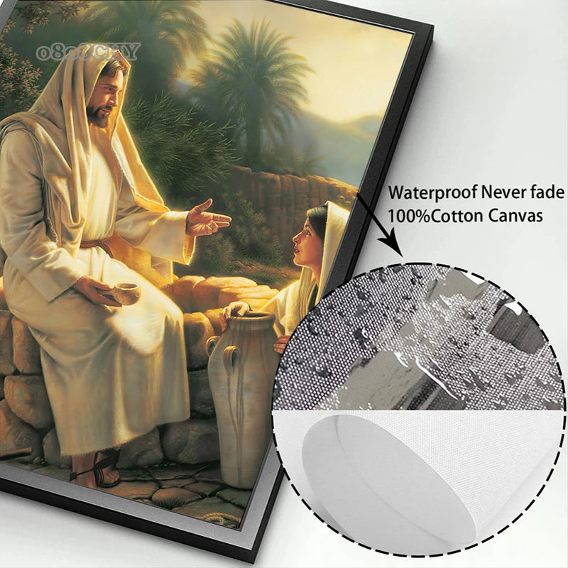 Heavenly Icons: Christ’s Journey Canvas Collection