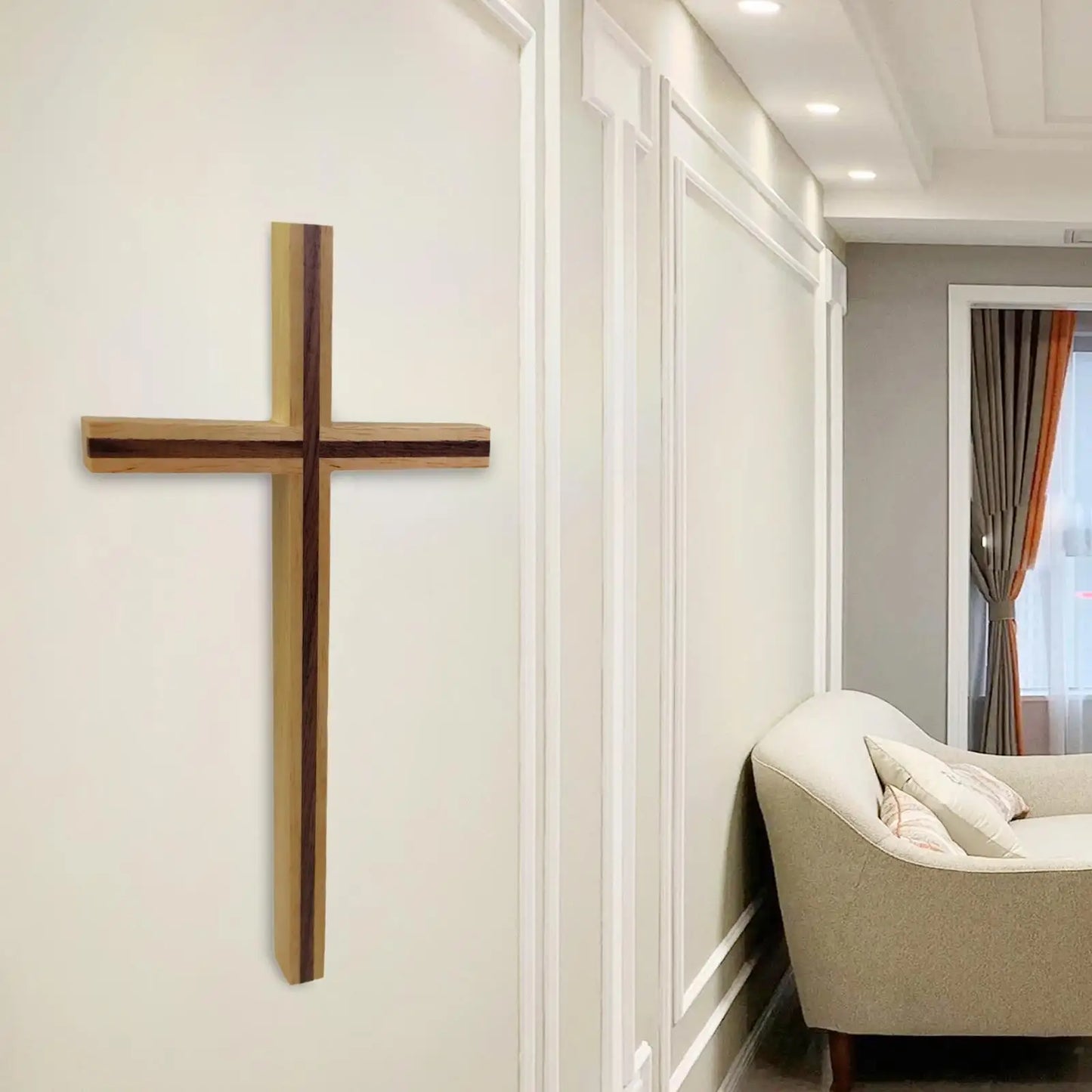 Minimalist Wooden Wall Cross