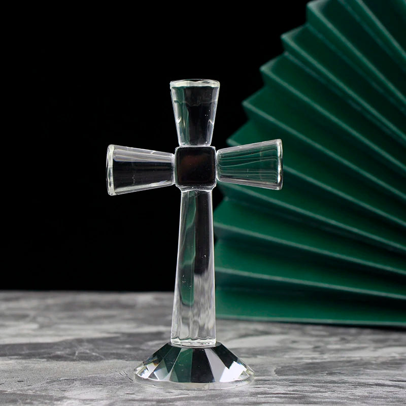 Sacred Crystal Cross with Elegant Design