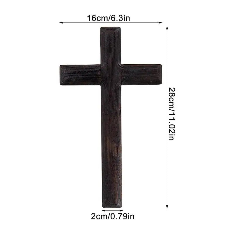 Handcrafted Wooden Cross of Simple Faith