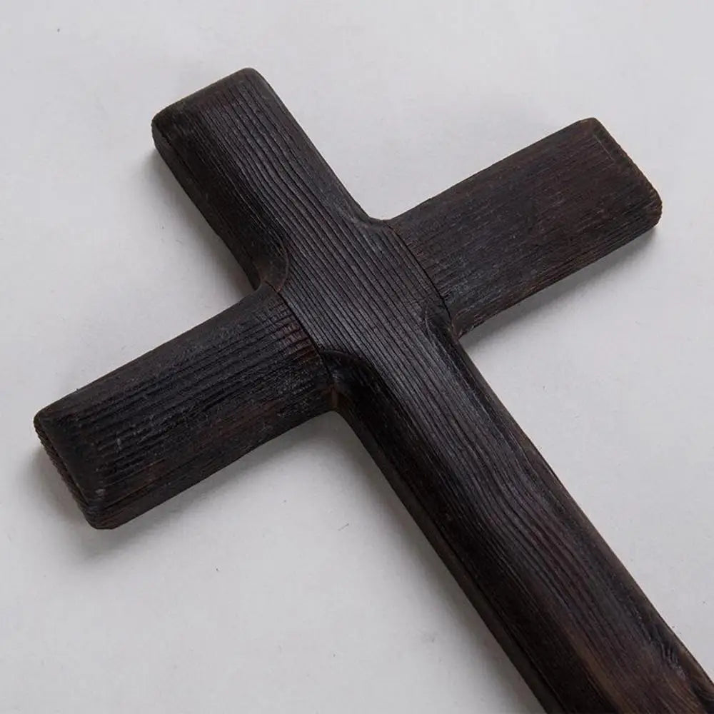 Handcrafted Wooden Cross of Simple Faith