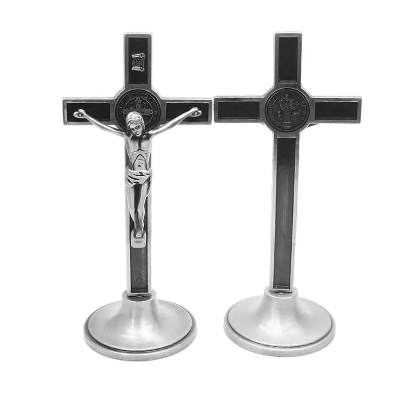 The Sacred Path Standing Crucifix: Symbols of Eternal Grace