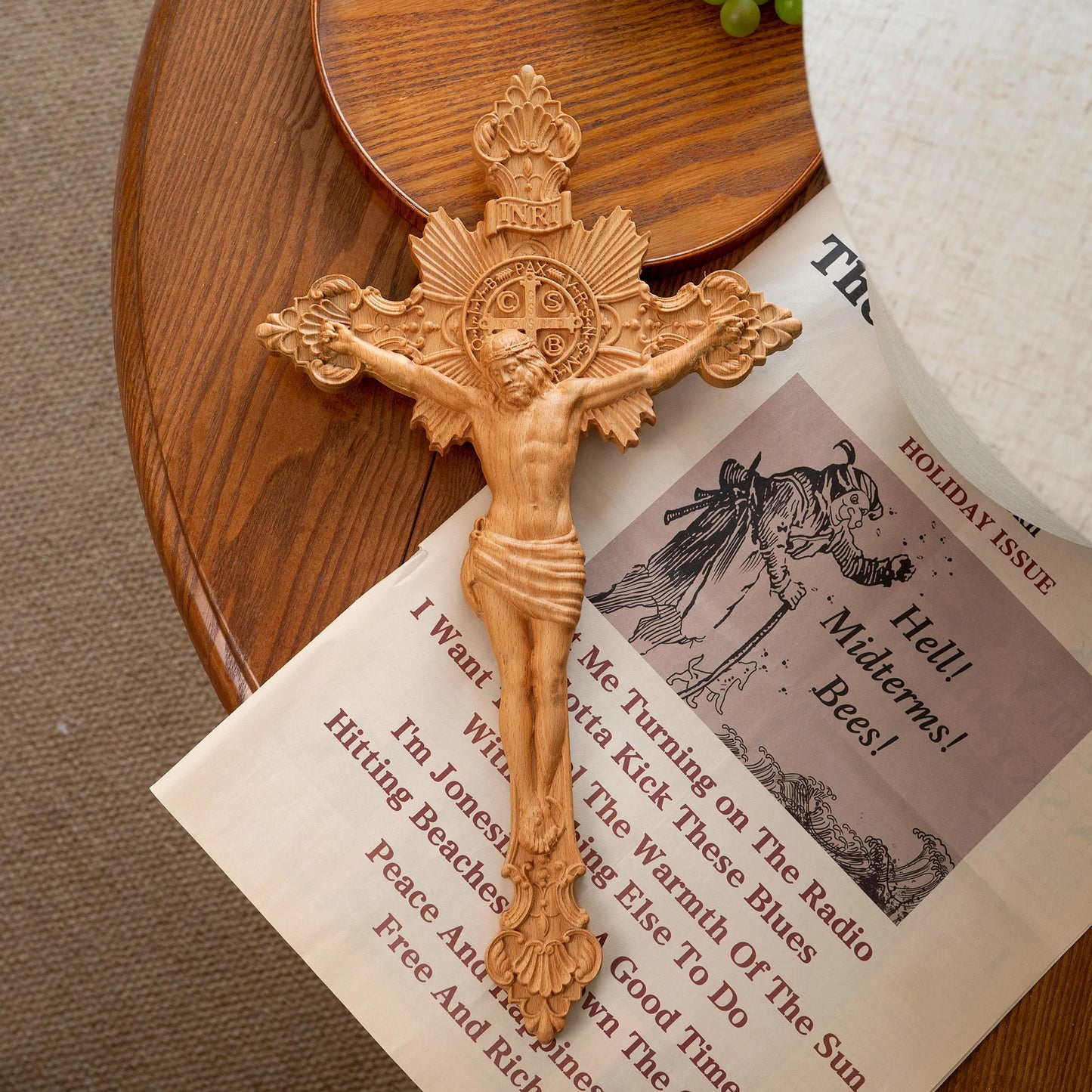 The Divine Majesty Standing Crucifix: Eternal Love and Redemption