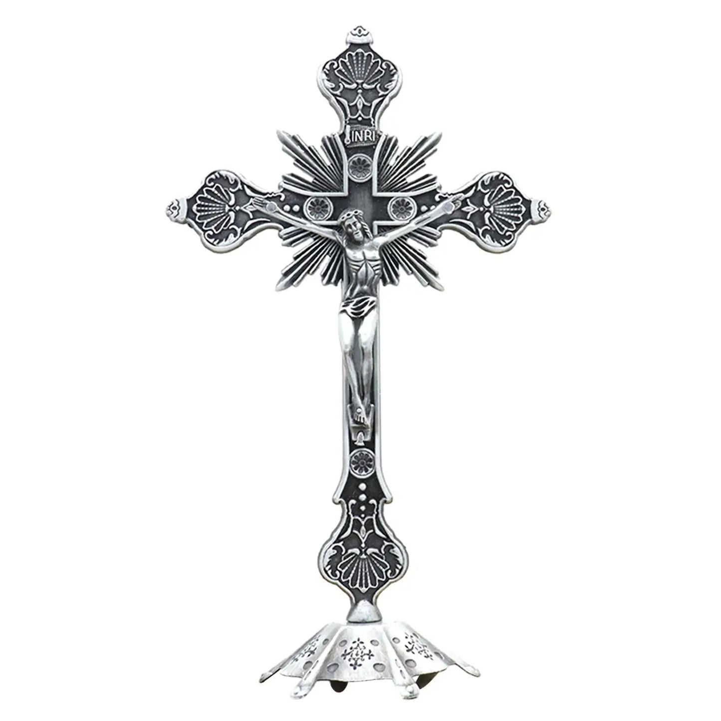 The Blessed Silver-Plated Cross of Eternal Light