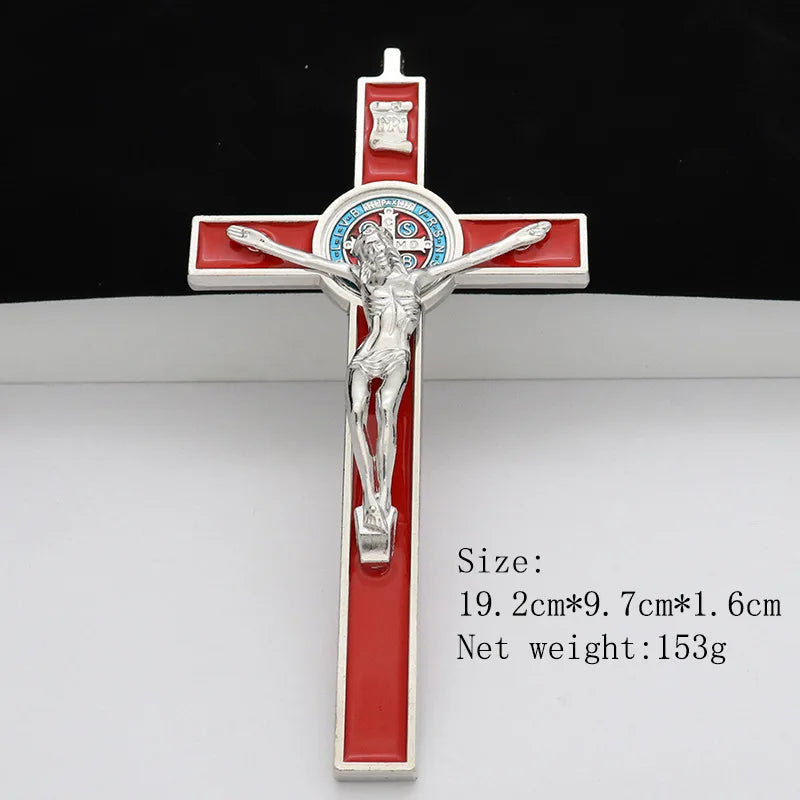 The Sacred Alloy Crucifix with Vibrant Hues