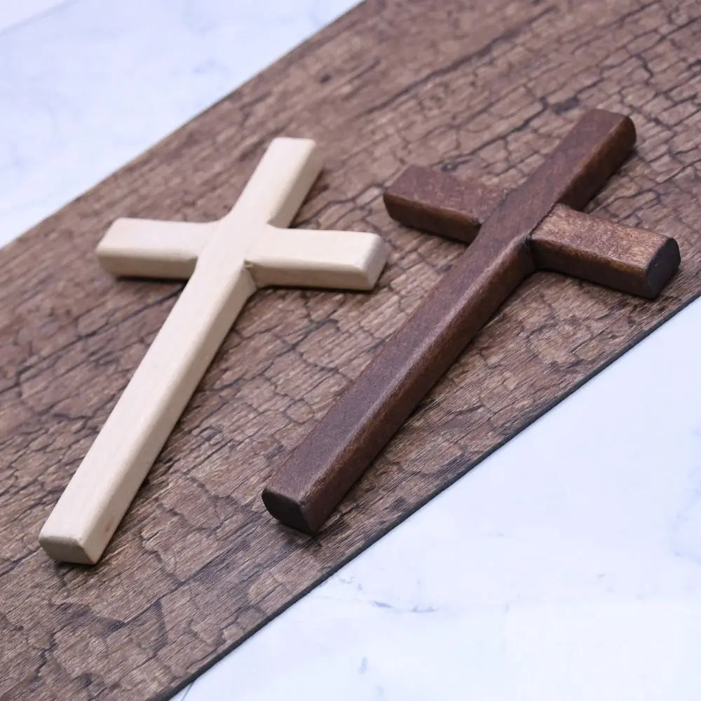 Wooden Wall Cross – Simple Testament of Faith