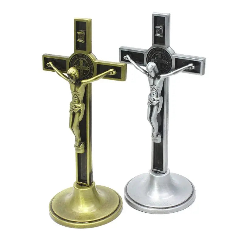 The Sacred Path Standing Crucifix: Symbols of Eternal Grace