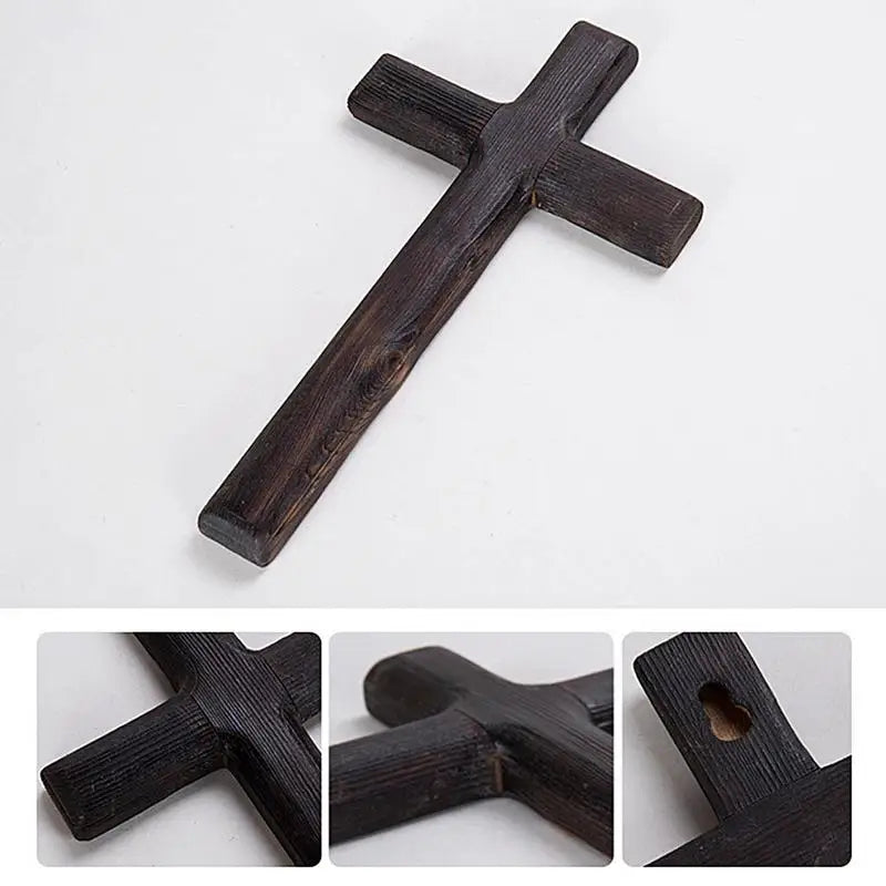 Handcrafted Wooden Cross of Simple Faith