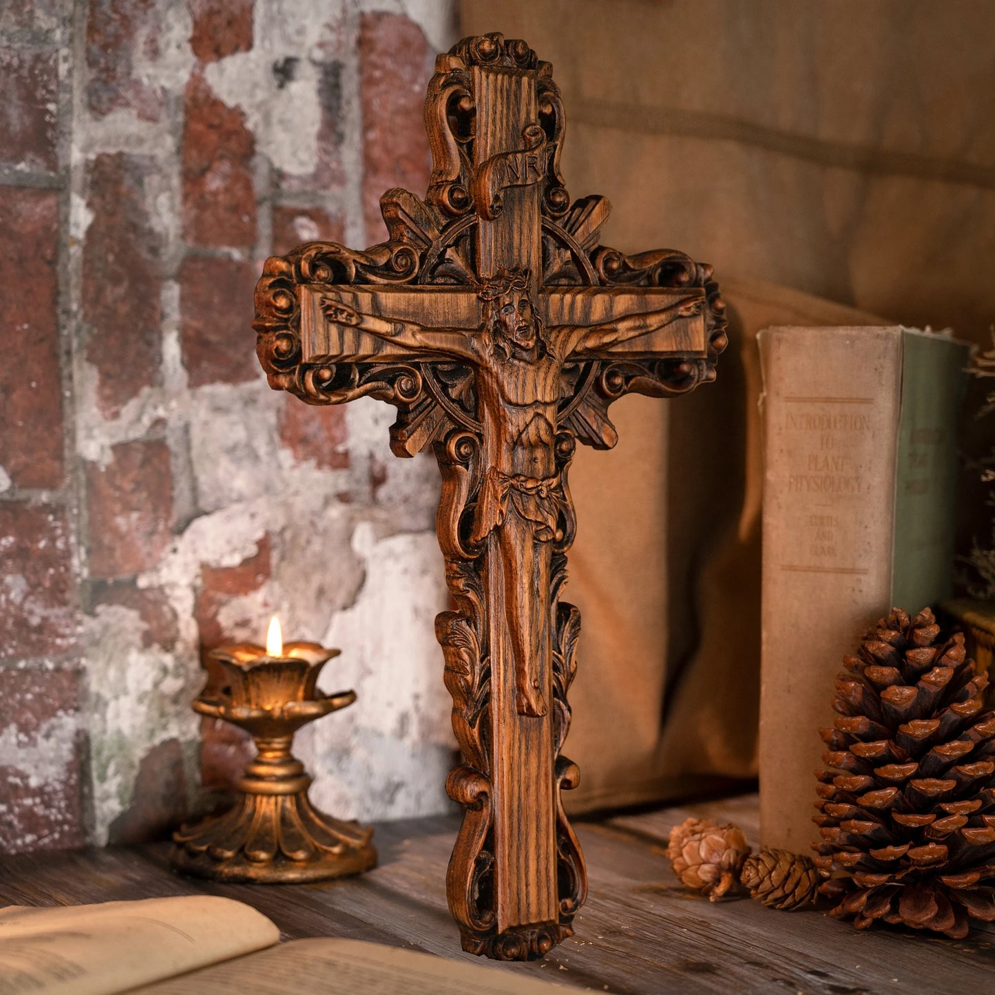 Sacred Wooden Cross of Divine Redemption