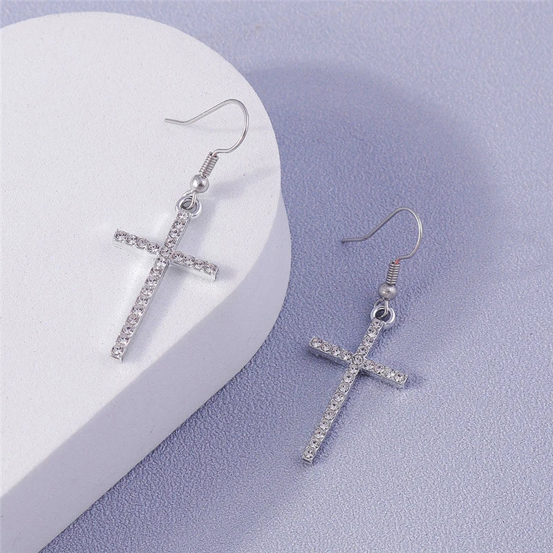 Radiant Cross Earrings