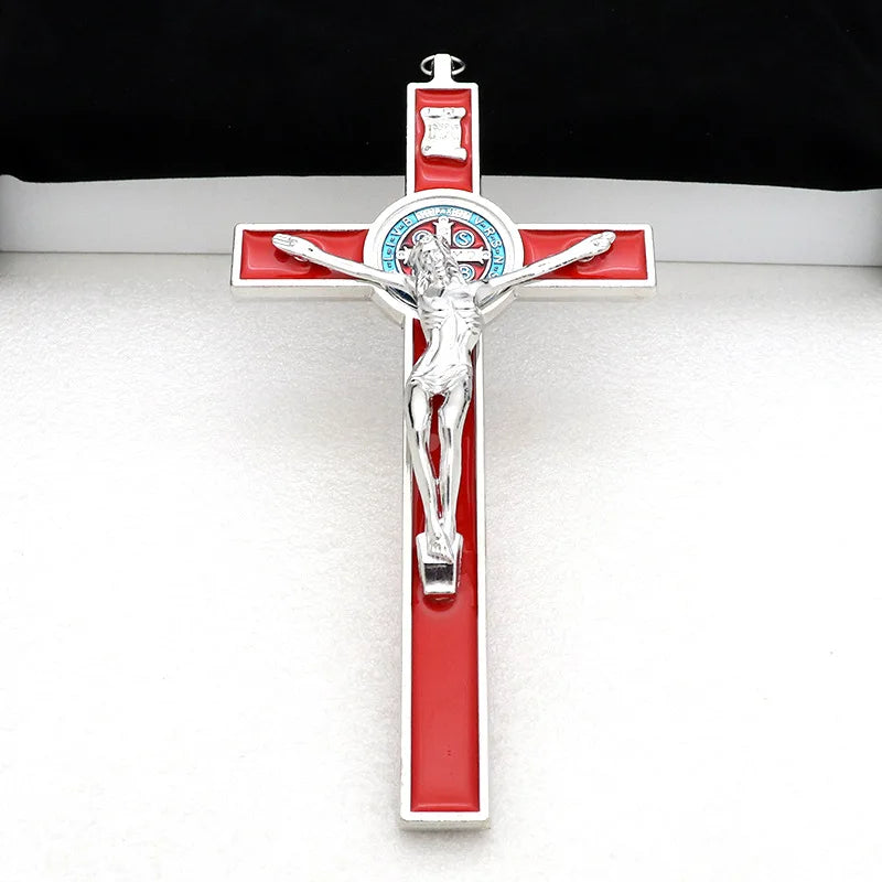 The Sacred Alloy Crucifix with Vibrant Hues