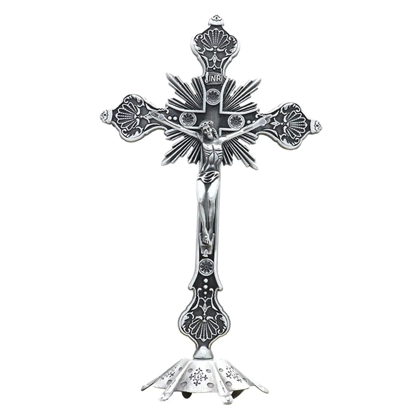 The Blessed Silver-Plated Cross of Eternal Light