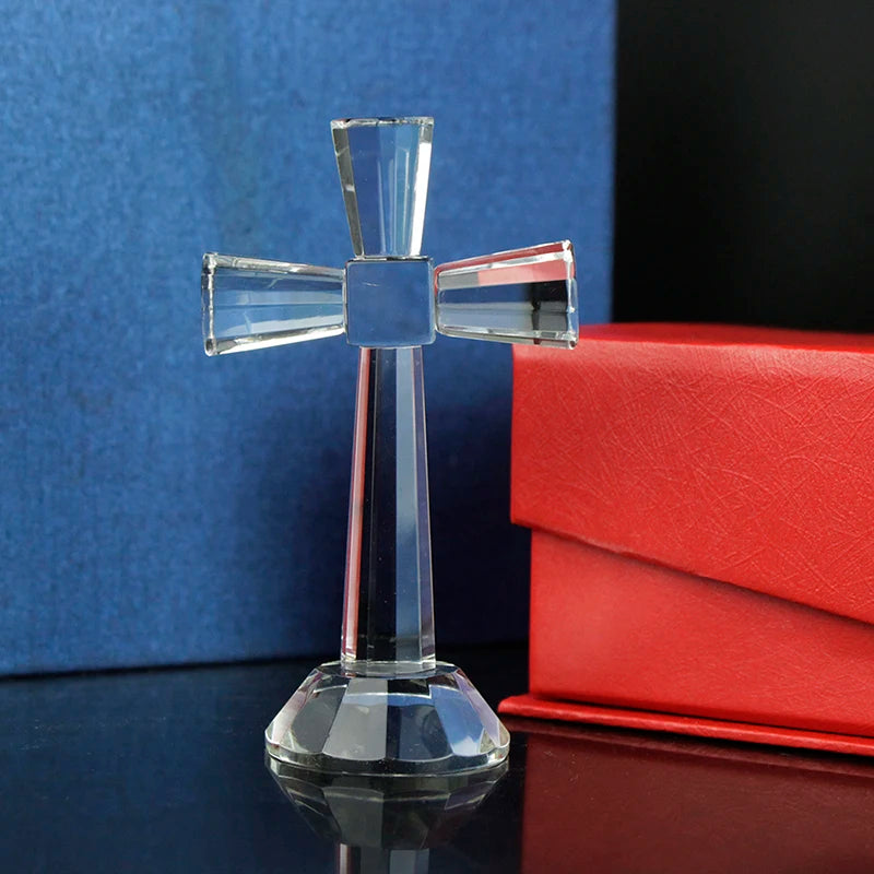 Sacred Crystal Cross with Elegant Design