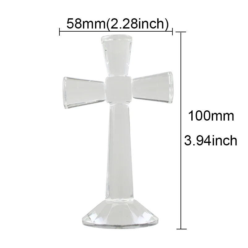 Sacred Crystal Cross with Elegant Design