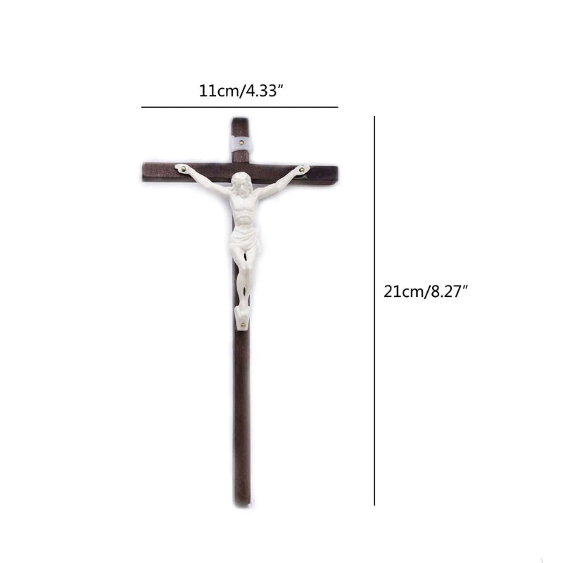 Wooden Crucifix with Metal Corpus – Symbol of Sacred Devotion