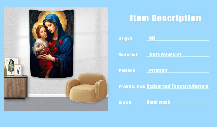 Blessed Virgin Mary Tapestry Collection