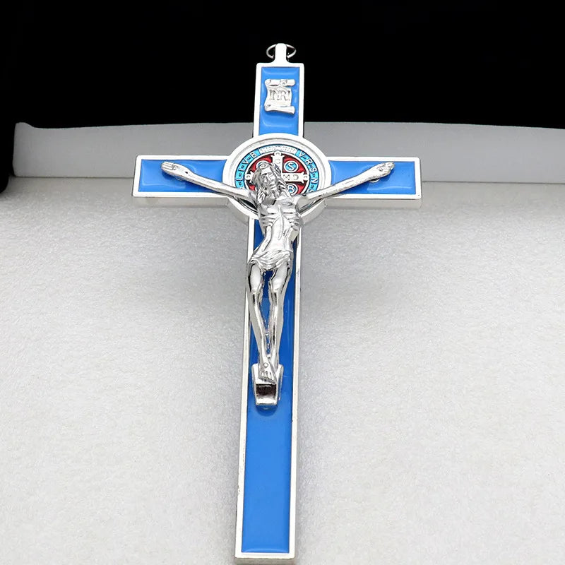 The Sacred Alloy Crucifix with Vibrant Hues