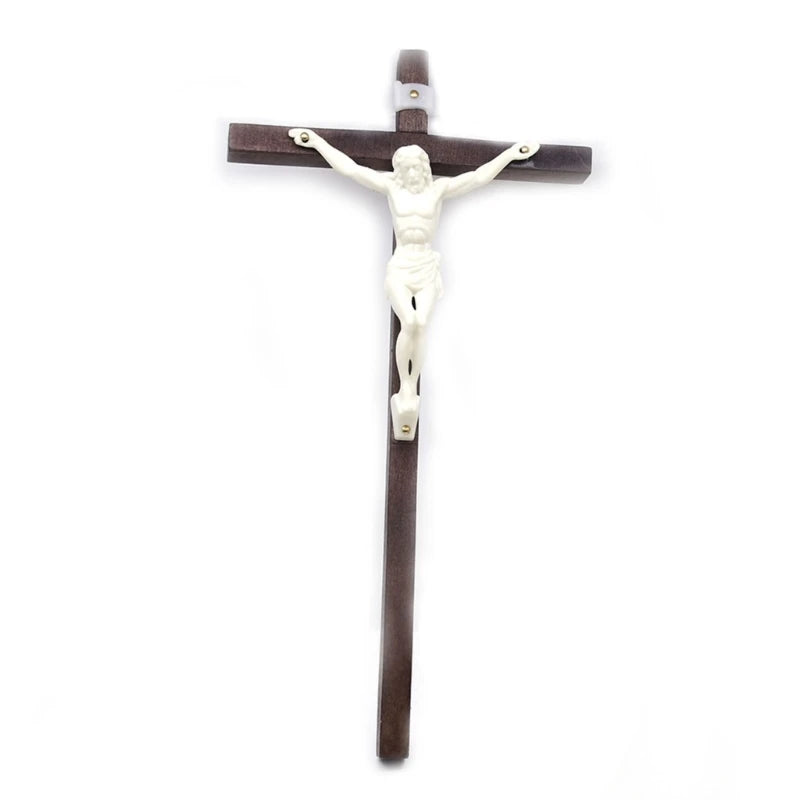 Wooden Crucifix with Metal Corpus – Symbol of Sacred Devotion