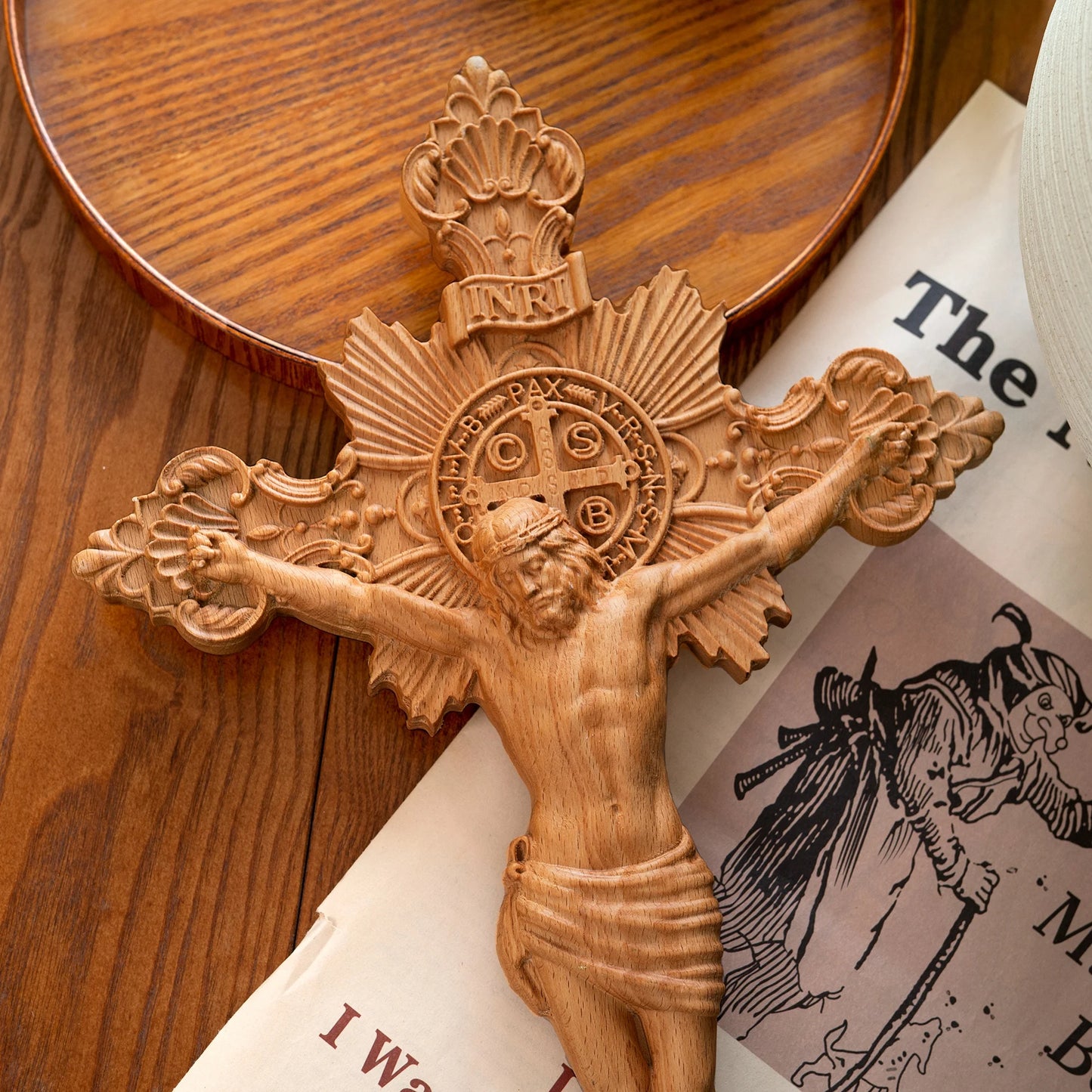 The Divine Majesty Standing Crucifix: Eternal Love and Redemption