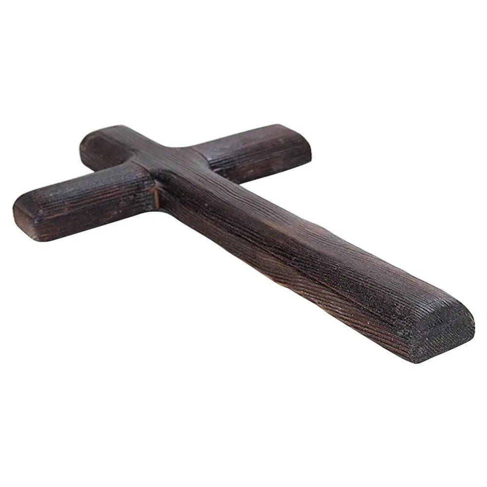 Handcrafted Wooden Cross of Simple Faith