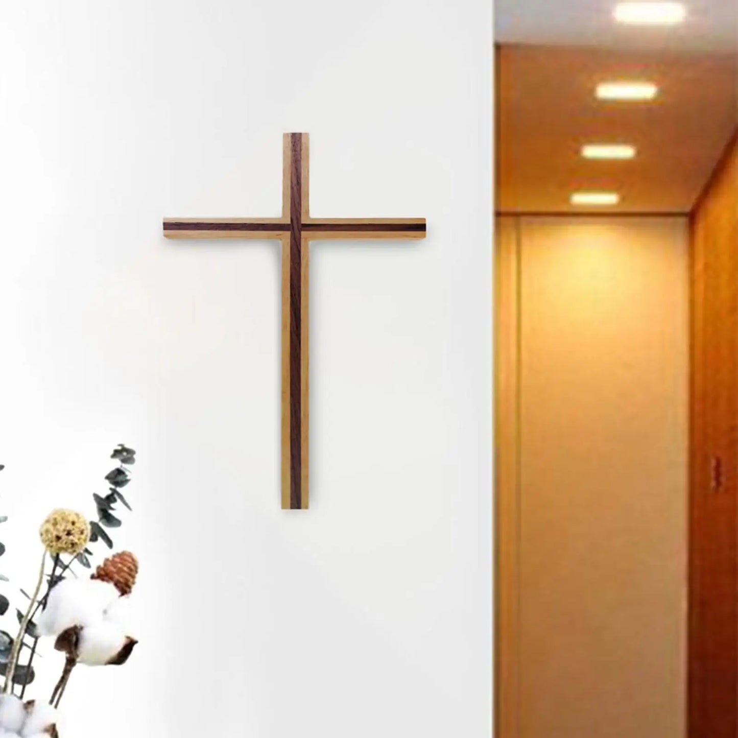 Minimalist Wooden Wall Cross