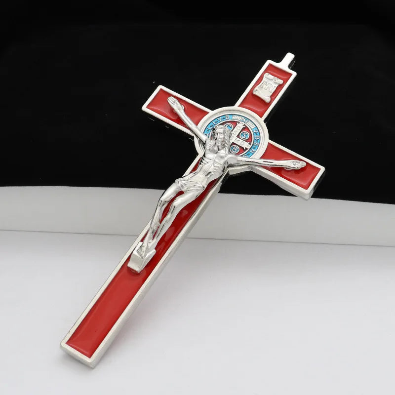 The Sacred Alloy Crucifix with Vibrant Hues