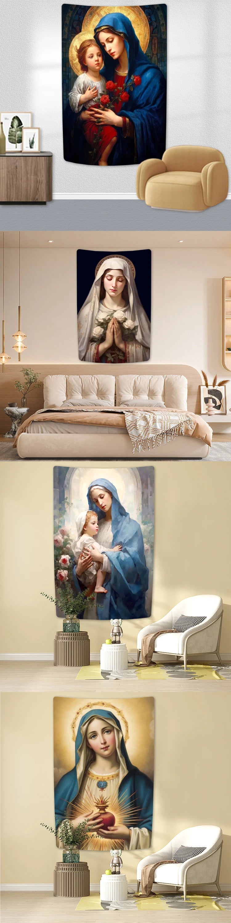 Blessed Virgin Mary Tapestry Collection