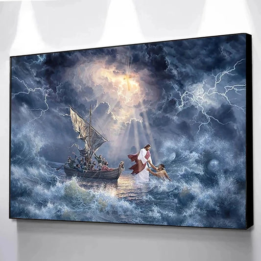 Divine Mastery Over the Waters: Canvas Collection