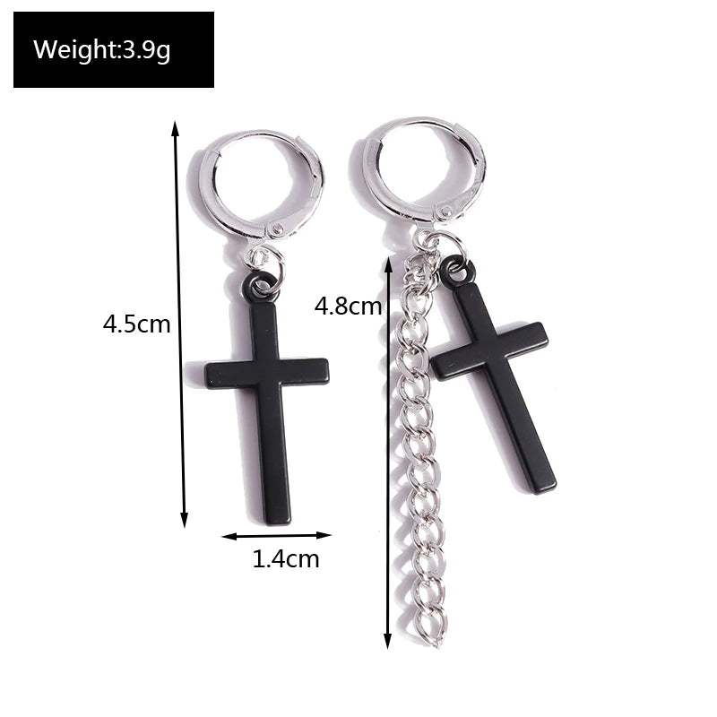 Radiant Cross Earrings