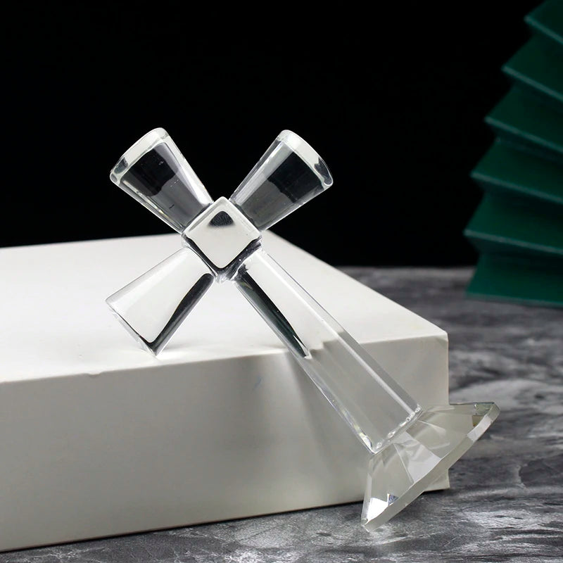 Sacred Crystal Cross with Elegant Design