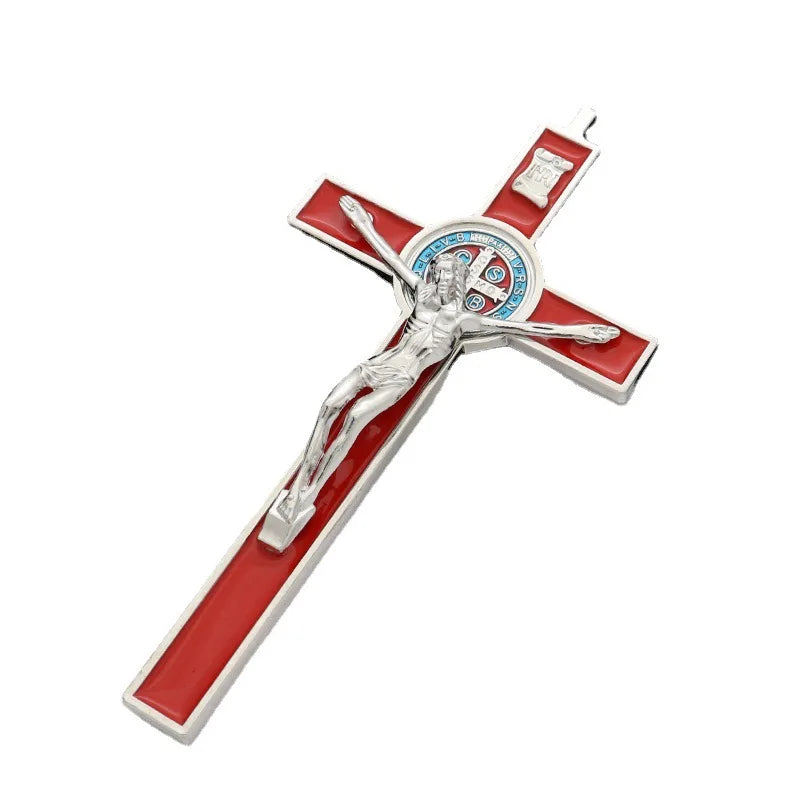 The Sacred Alloy Crucifix with Vibrant Hues