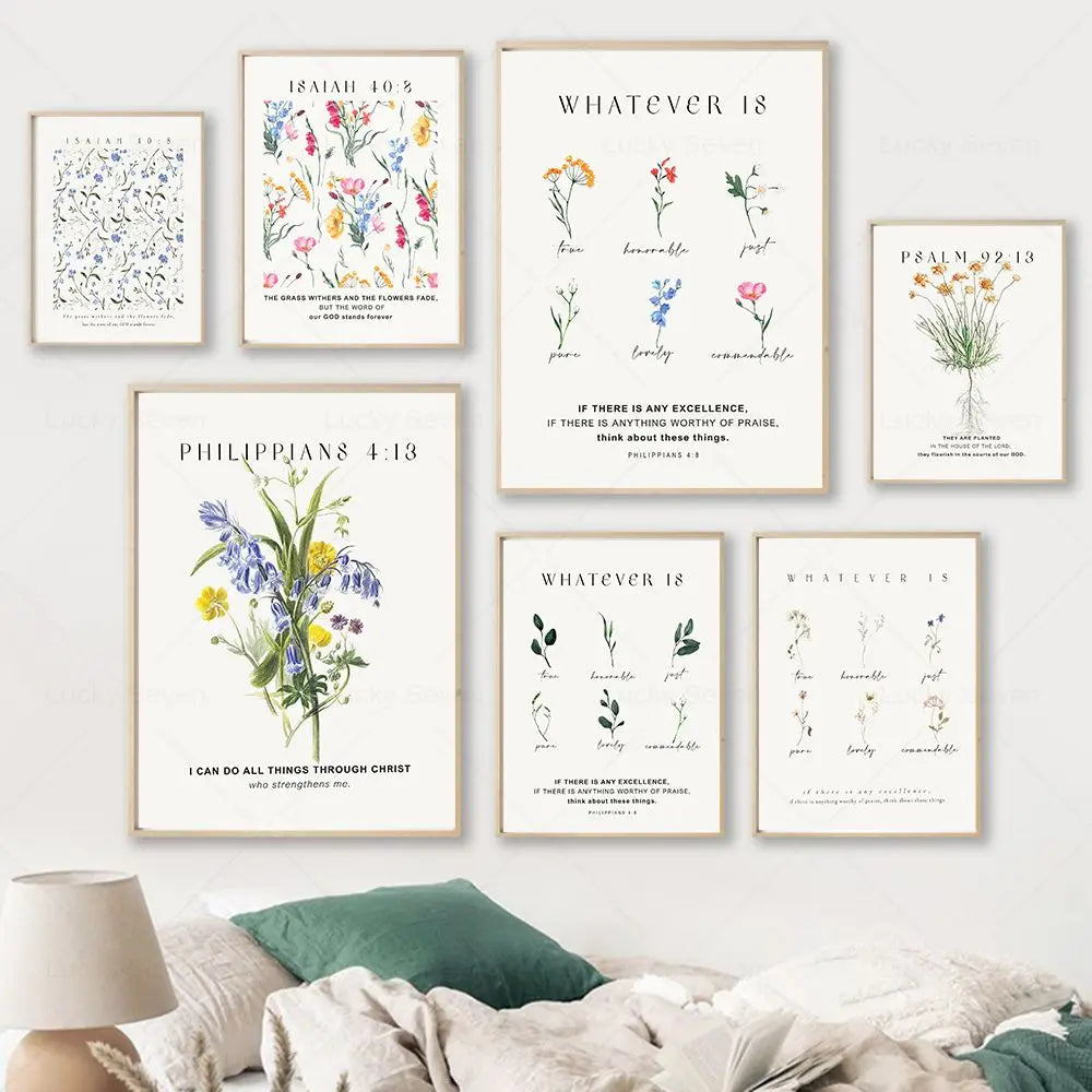 Scripture Verse Floral Collection