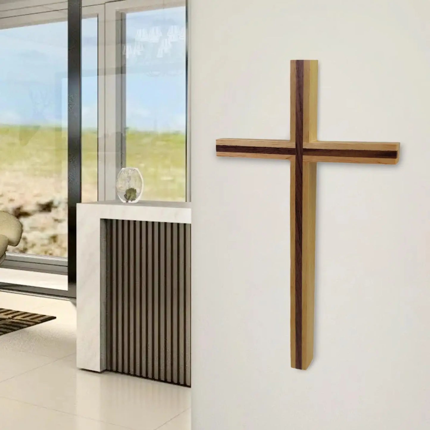 Minimalist Wooden Wall Cross