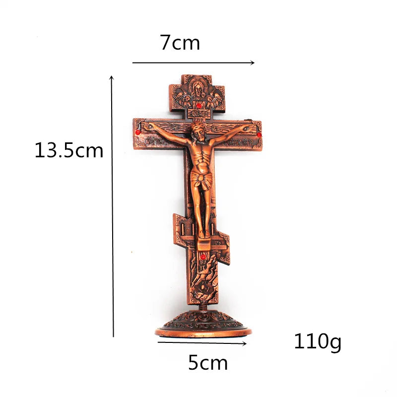 The Sanctified Alloy Crucifix with Divine Radiance