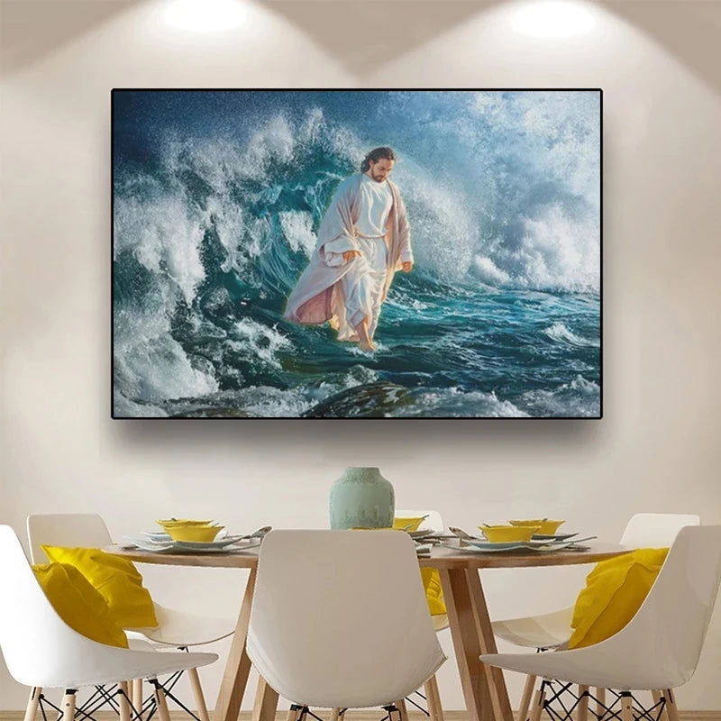 Divine Mastery Over the Waters: Canvas Collection