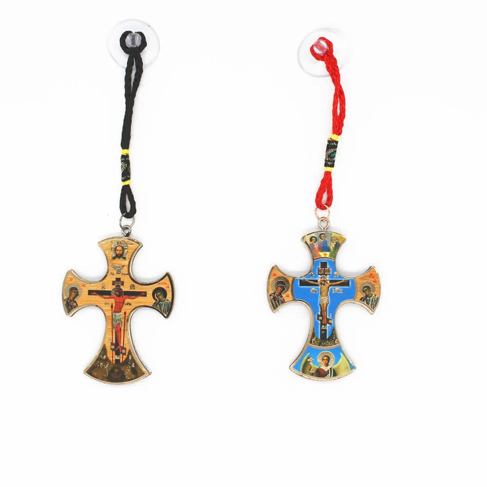 Orthodox Cross Wooden Jesus Christ Christianity Catholic Christmas Church Religious Figure Icons Home Decoration