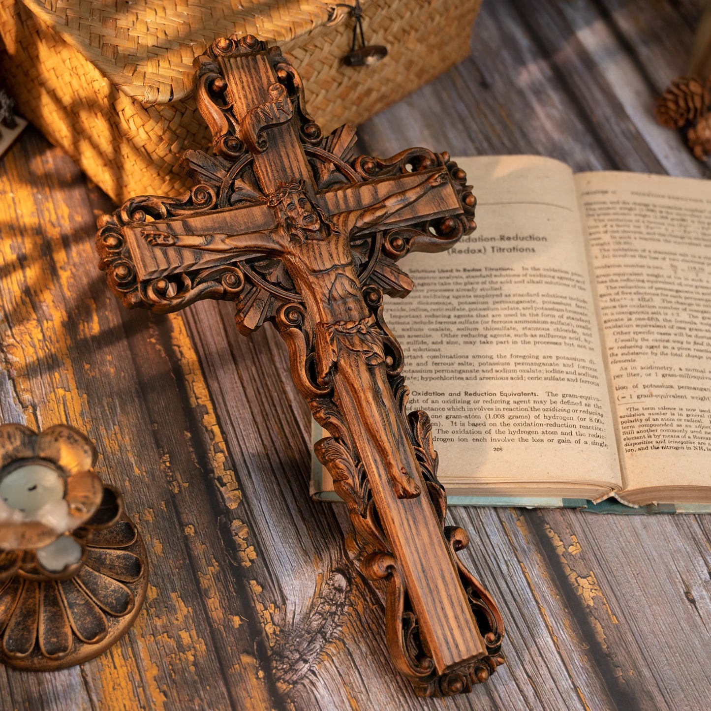 Sacred Wooden Cross of Divine Redemption