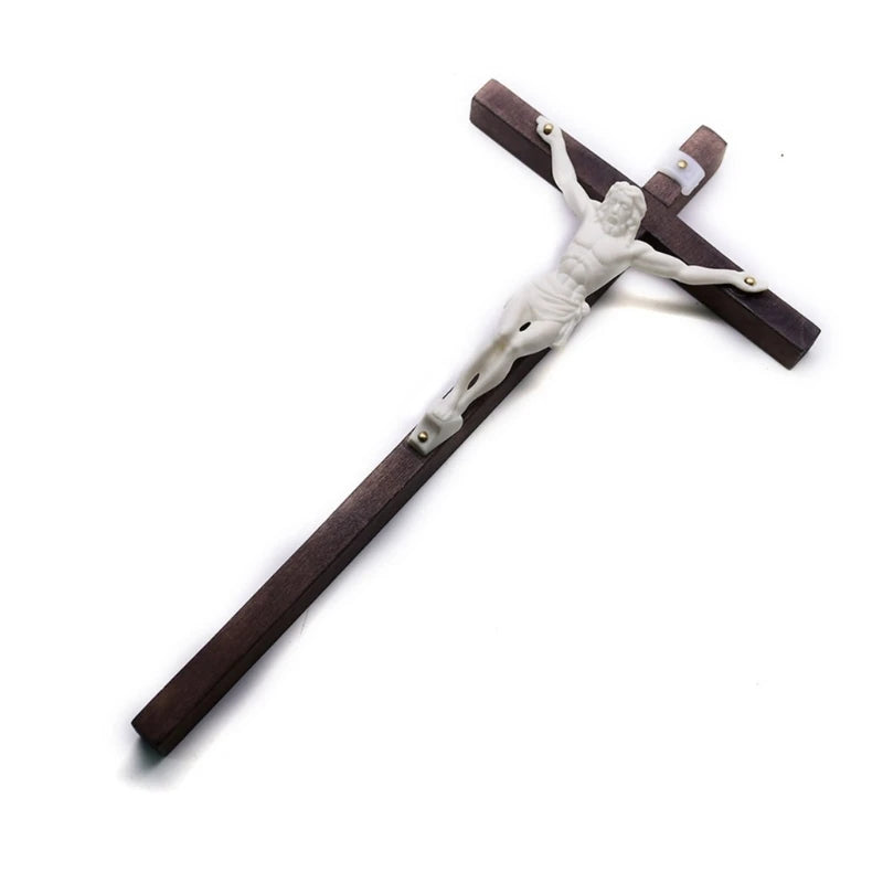 Wooden Crucifix with Metal Corpus – Symbol of Sacred Devotion