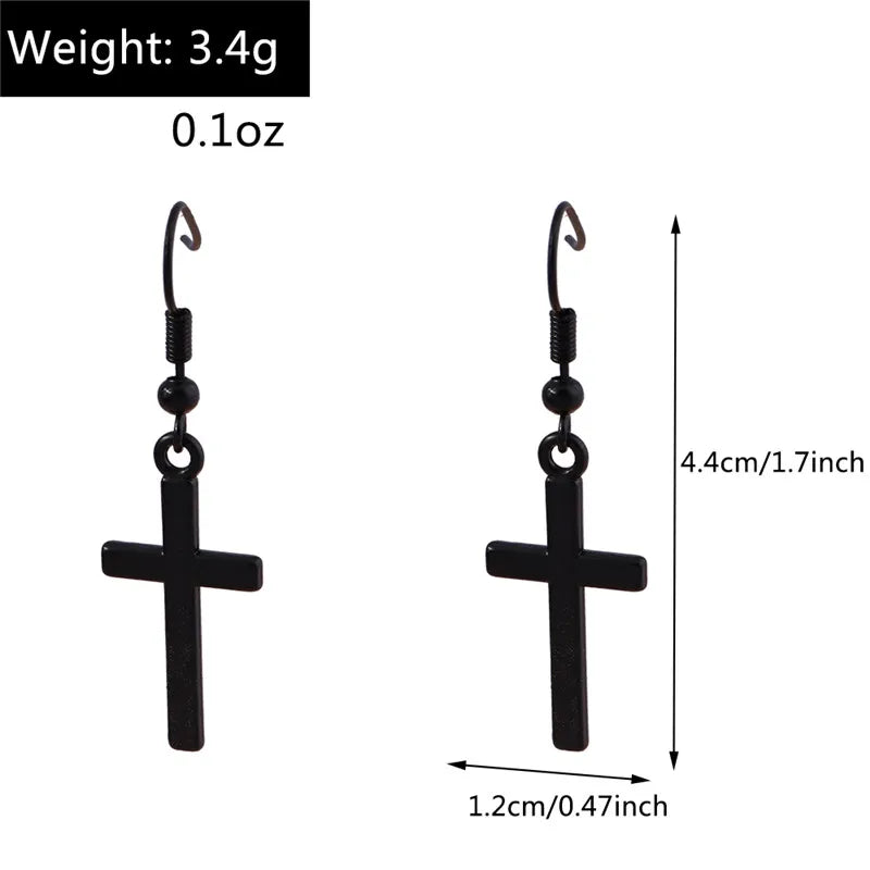 Radiant Cross Earrings