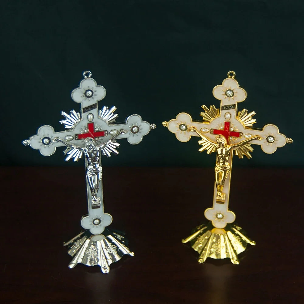 Radiant Symbols of Devotion Cross