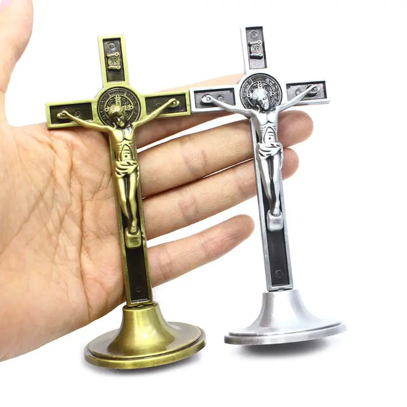 The Sacred Path Standing Crucifix: Symbols of Eternal Grace