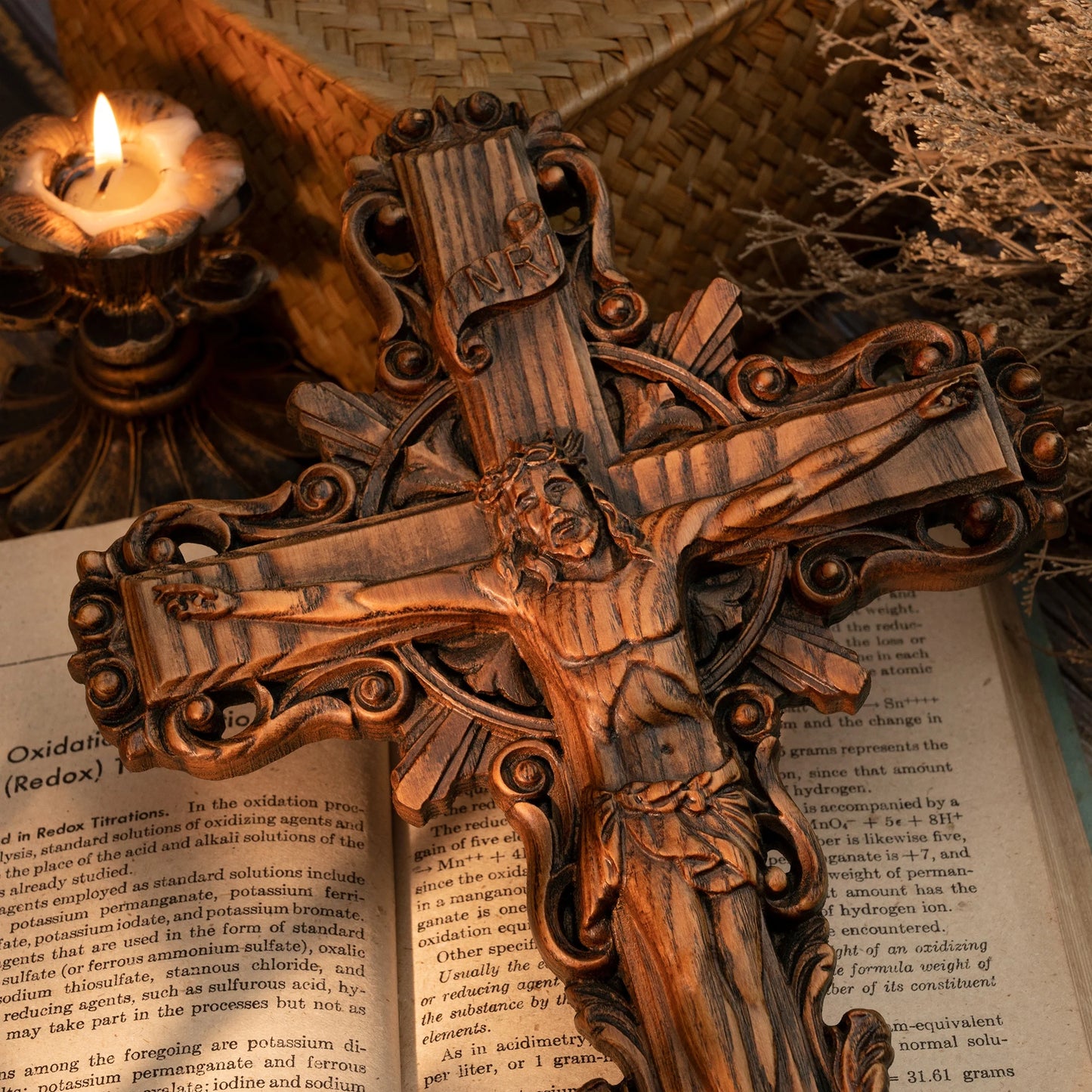 Sacred Wooden Cross of Divine Redemption